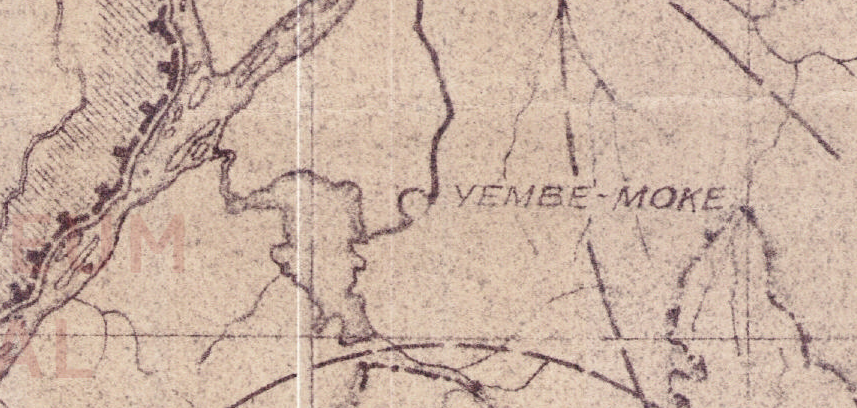 Bikoro sur une carte de 1947