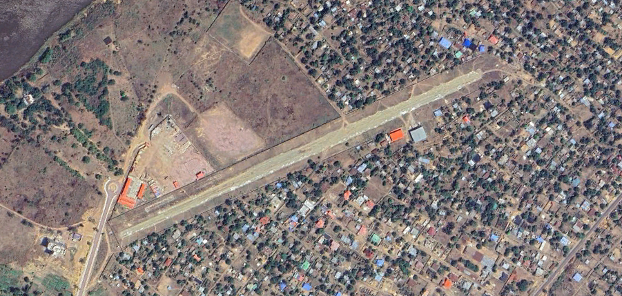 2023 satellite imagery, Maluku Airport